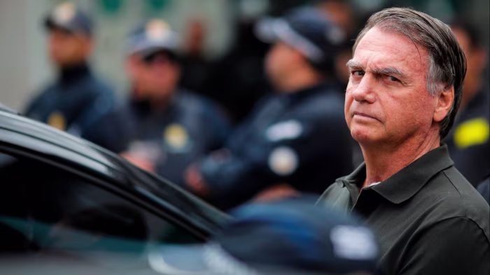 Former Brazilian President Jair Bolsonaro leaves hospital in Brasília in September