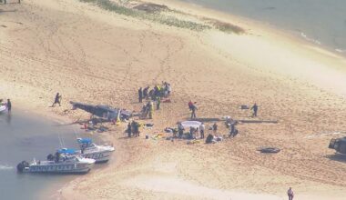 Moment of impact shown at Sea World fatal chopper crash inquest