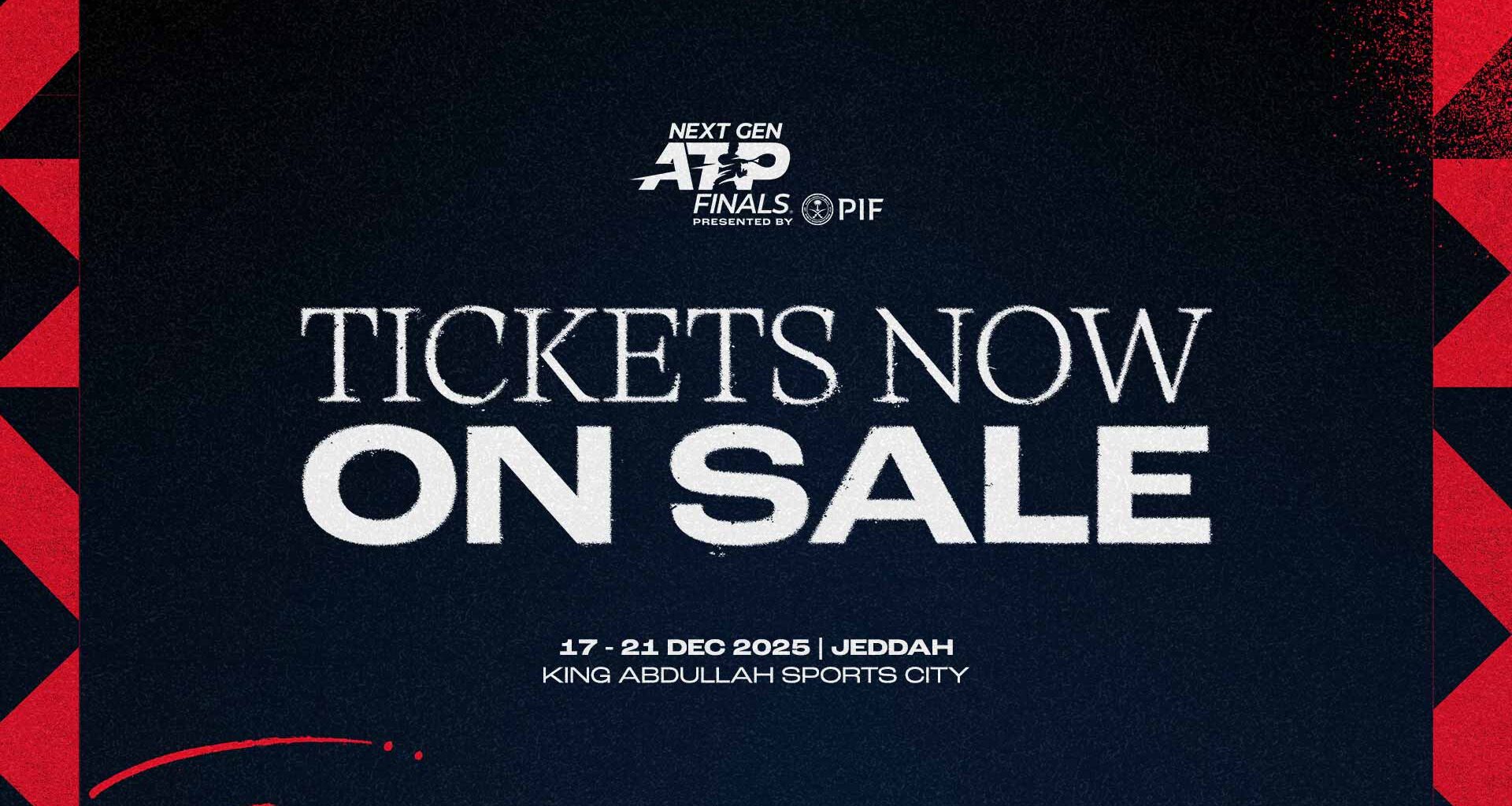 The 2025 Next Gen ATP Finals presented by PIF will take place from 17-21 December in Jeddah.