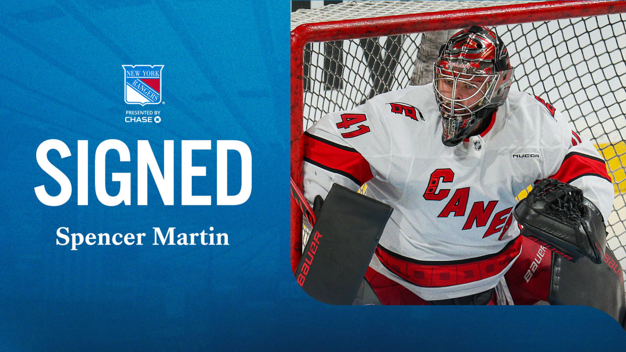 Rangers Agree To Terms With Spencer Martin