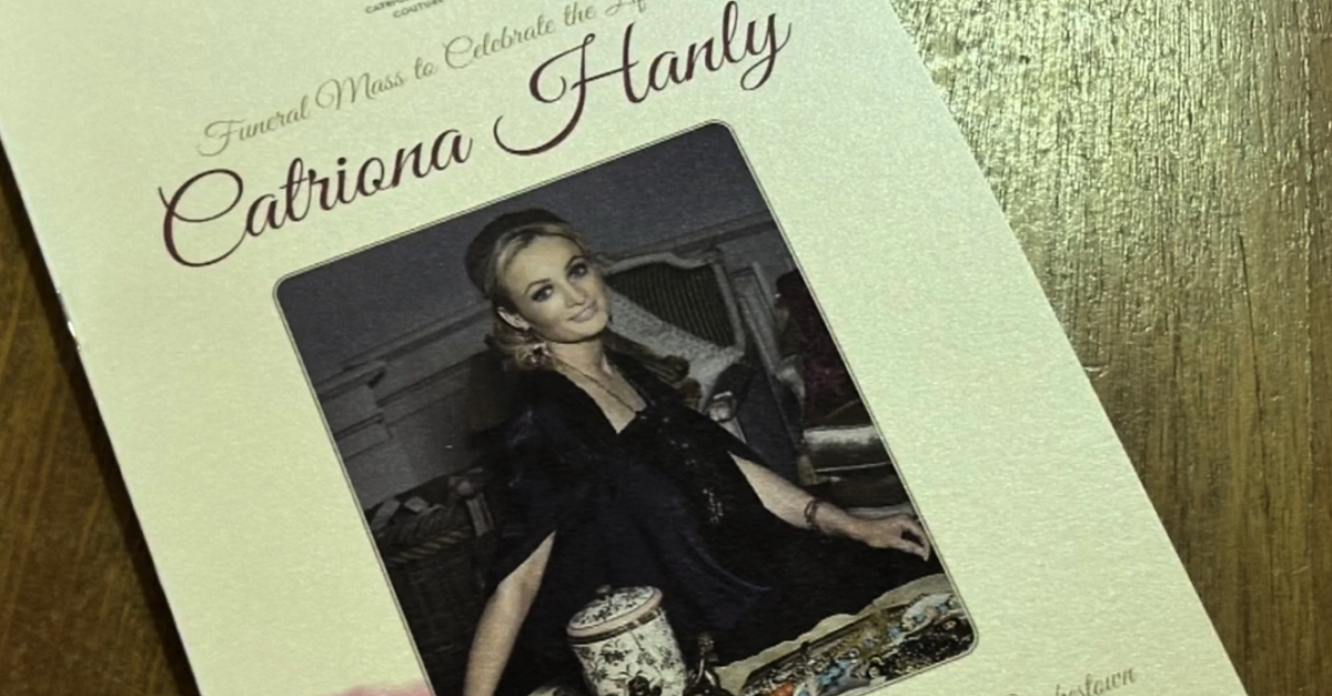 LISTEN: Catriona Hanly's funeral hears she was a 'jewel in the crown', who 'lit up a room'