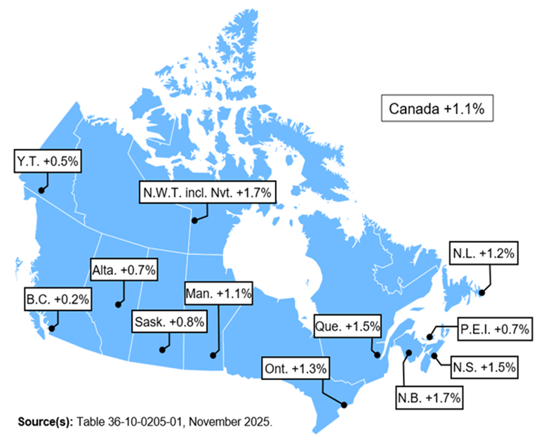 Thumbnail for map 1: Compensation of employees, quarter-to-quarter % change, seasonally adjusted data