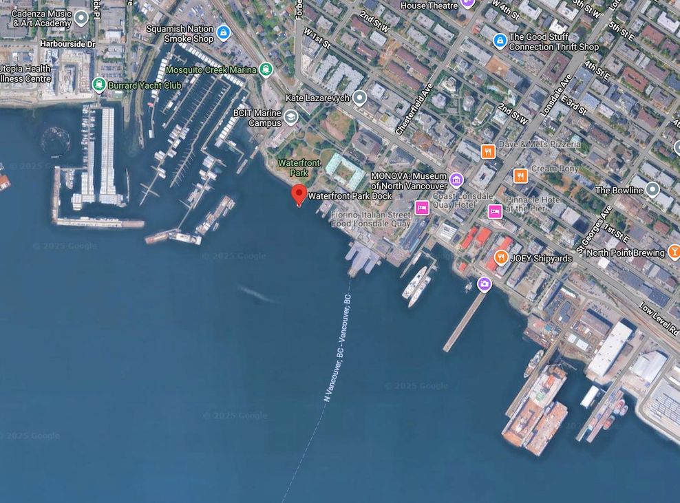 north vancouver harbour deck swimming lonsdale