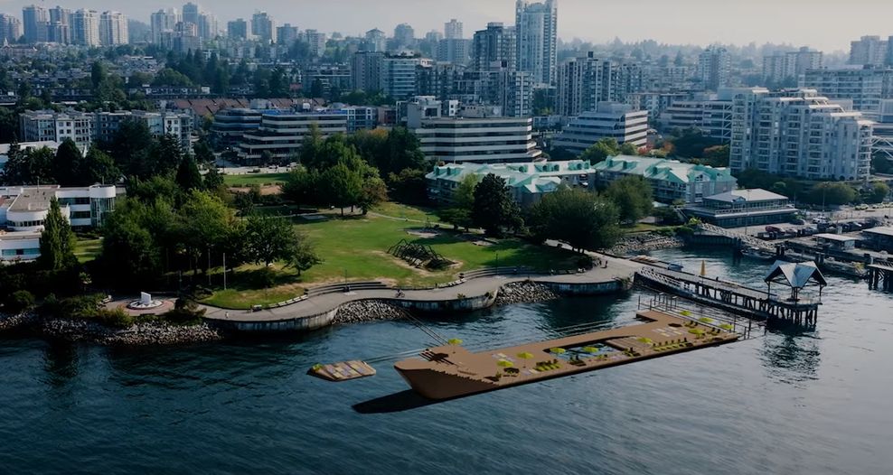 north vancouver harbour deck swimming lonsdale 