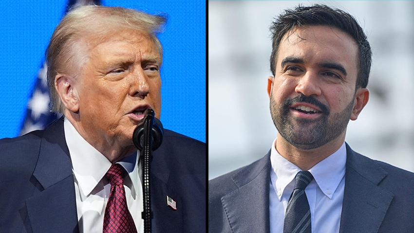 Donald Trump and Zohran Mamdani