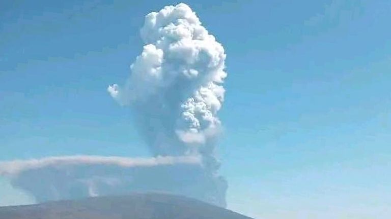 No eruptions were ever recorded at Hayli Gubbi until Sunday. Pic: Afar Government/AP