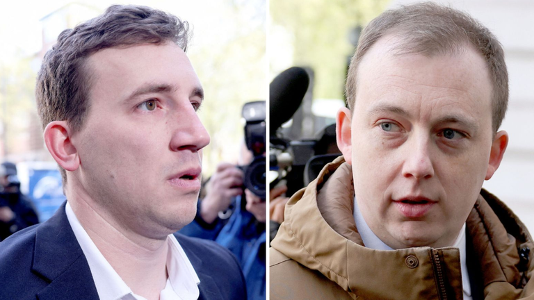 (L-R) Christopher Cash and Christopher Berry had the charges against them withdrawn in September. Pics: Reuters