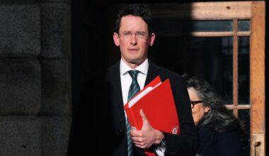 Enoch Burke appearing at the High Court, Dublin, in October. Pic: PA
