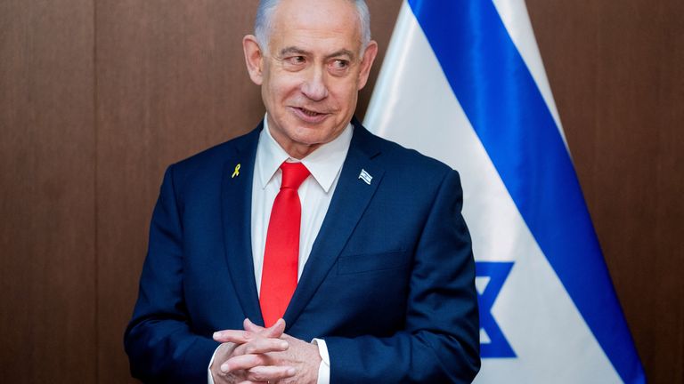 Israeli Prime Minister Benjamin Netanyahu. Pic: Reuters