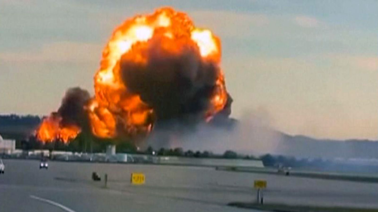 The plane was laden with fuel when it crashed shortly after take-off