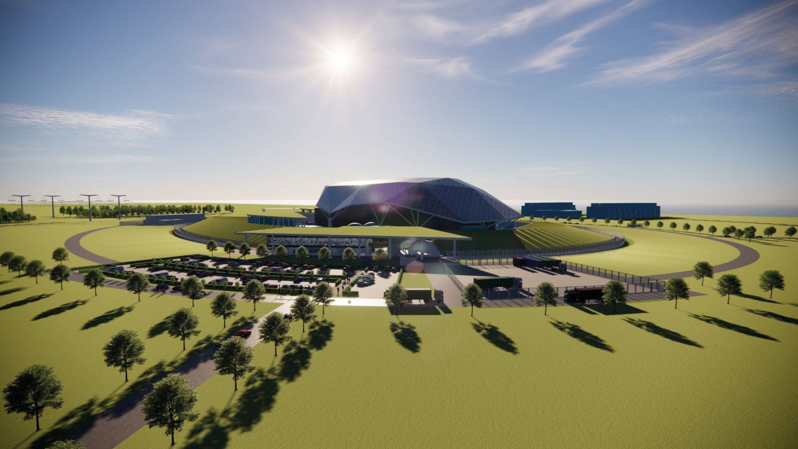 A digital visualisation shows the small modular nuclear reactor (SMR) planned by Rolls-Royce. Pic: Handout via Reuters