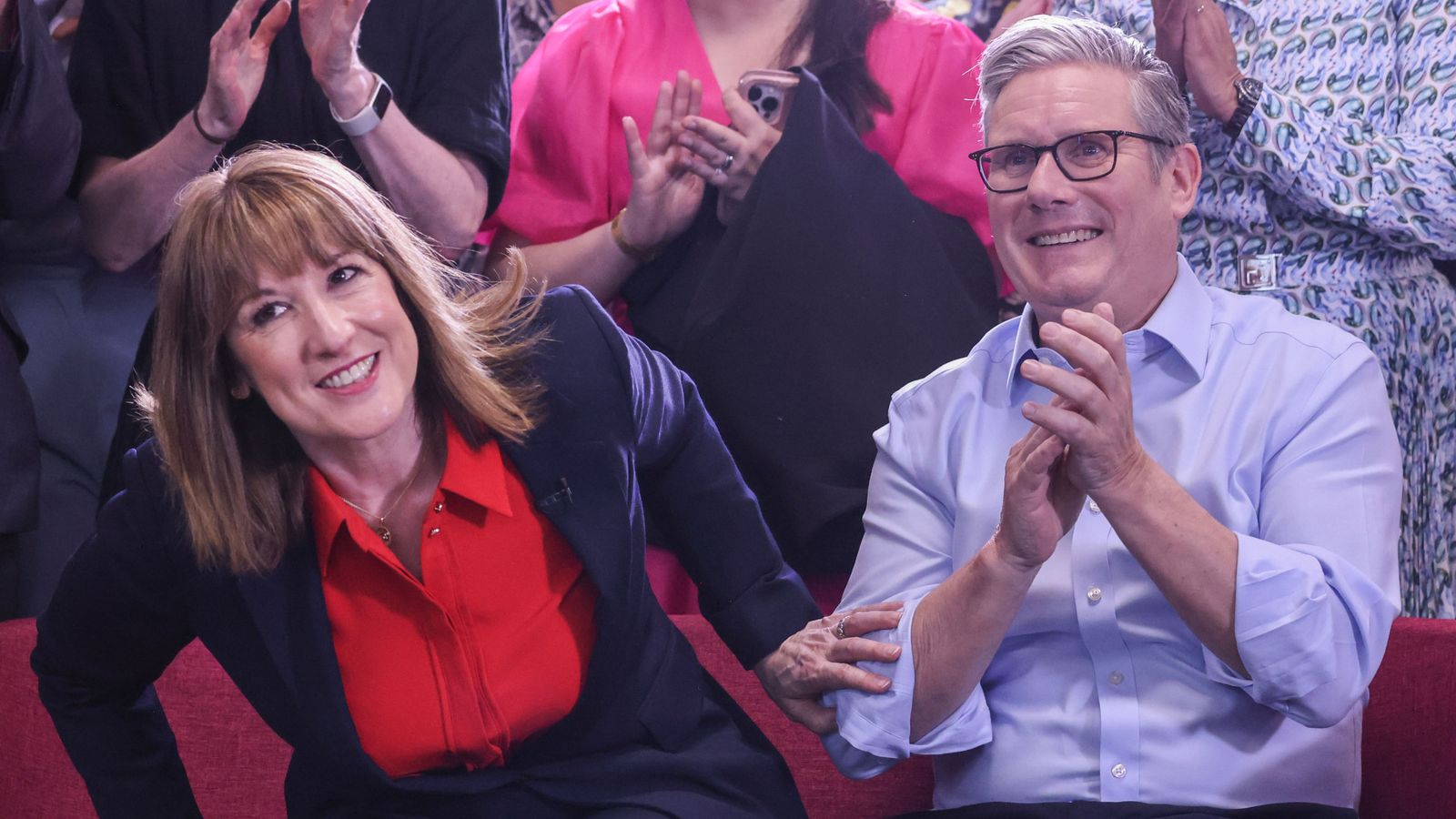 Sir Keir Starmer and Rachel Reeves have warned of 'tough choices' in the budget. Pic: PA