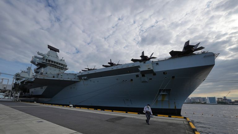 Royal Navy aircraft carrier HMS Prince of Wales. File pic: AP