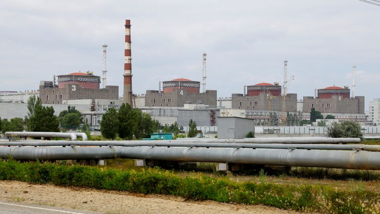 Zaporizhzhia Nuclear Power Plant. Pic: Reuters