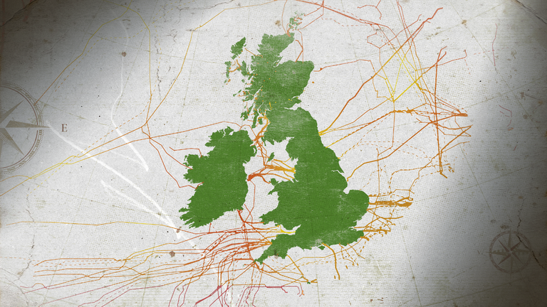 Britain's undersea cables link it to mainland Europe - and beyond