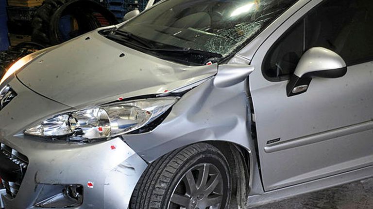 Mr O'Reilly's blood and tissue were found in the headlights of the driver's car. Pic: MIB