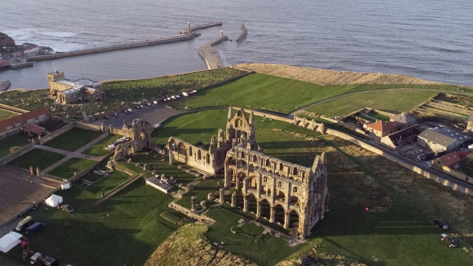 Whitby Abbey. Pic: PA