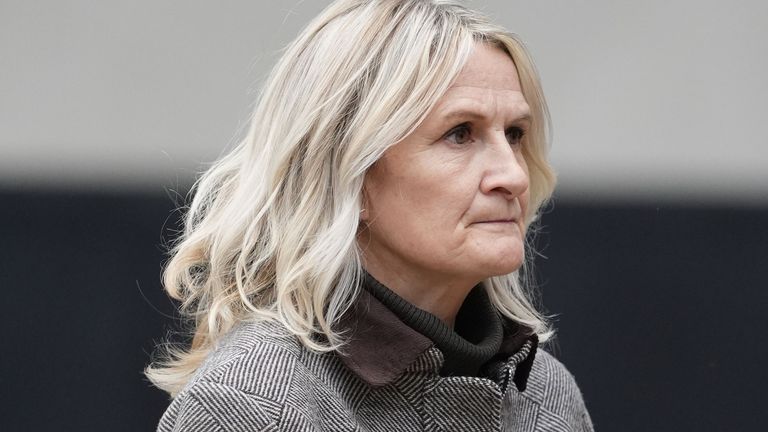 Lucy Ward arriving at Liverpool Crown Court on Tuesday morning