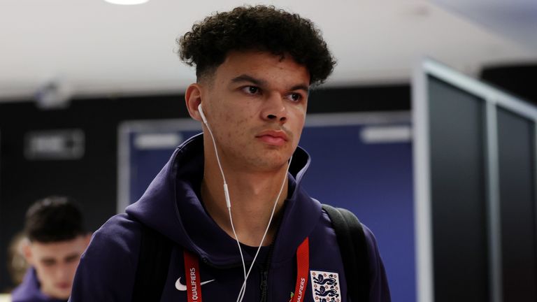 Nico O'Reilly made his England debut vs Serbia