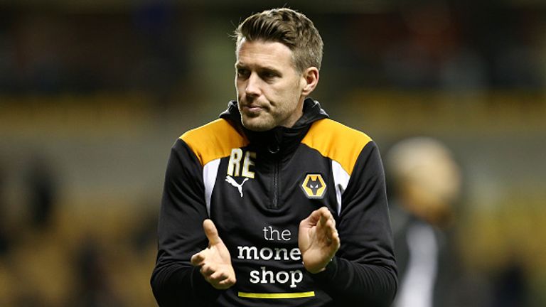 WOLVERHAMPTON, ENGLAND - JANUARY 14: Rob Edwards assistant manager / assistant head coach of Wolverhampton Wanderers before the Sky Bet Championship match between Wolverhampton Wanderers and Aston Villa at Molineux on January 14, 2017 in Wolverhampton, England. (Photo by James Baylis - AMA/Getty Images)