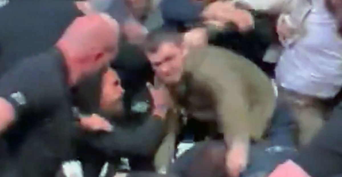 Video: Brawl breaks out at UFC 322 involving Dillon Danis and ‘John Pork’