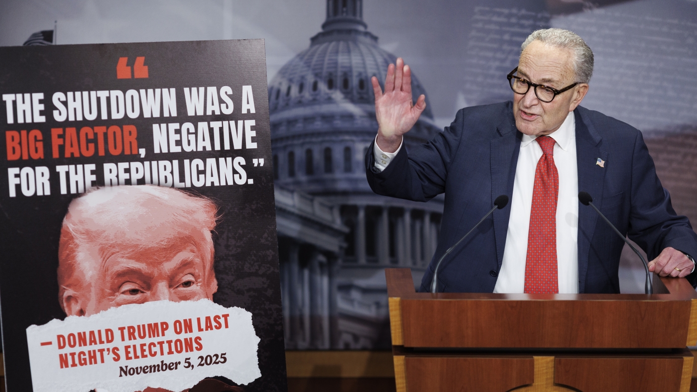 Trump talks about shutdown; SCOTUS on tariffs : NPR