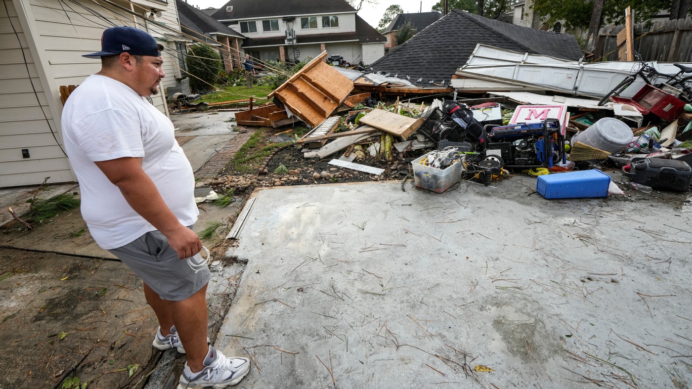Tornado near Houston damages more than 100 homes : NPR
