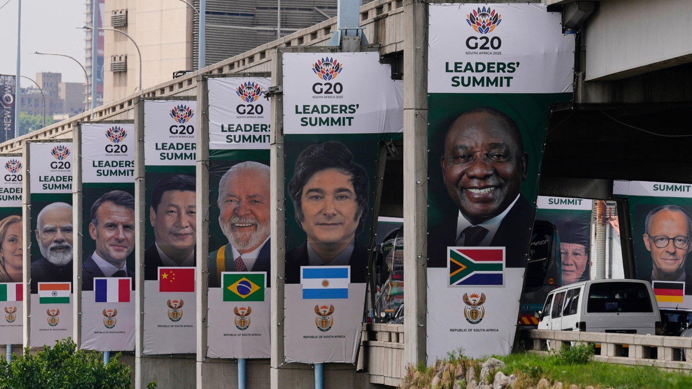 A US boycott and sharp words -South Africa’s G20 summit opens under cloud. : NPR