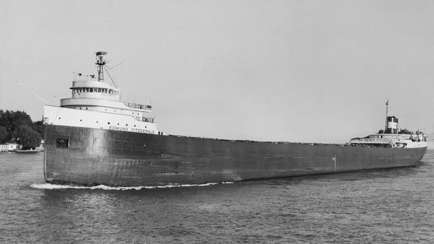 The Edmund Fitzgerald sank in the Great Lakes 50 years ago. This is its legacy : NPR