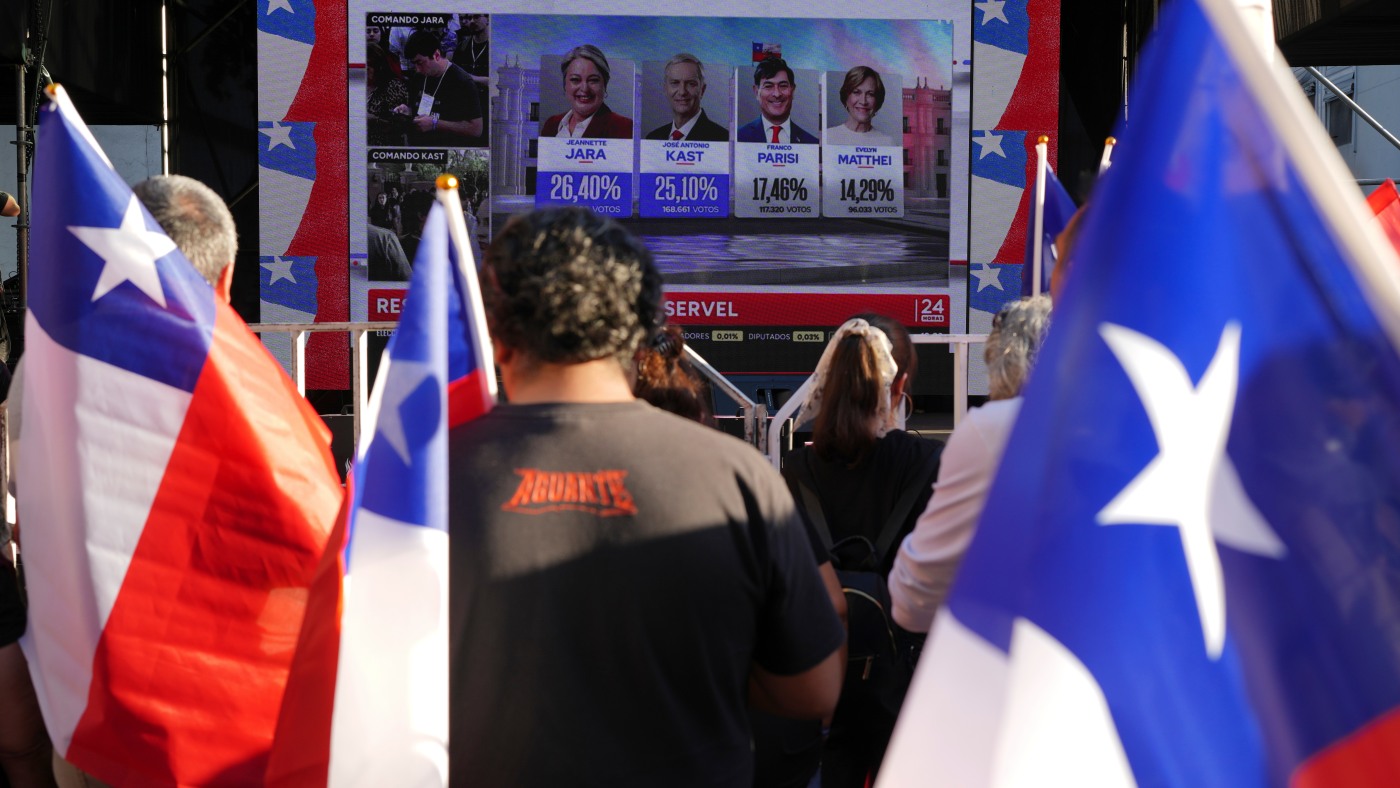 Chile's presidential race heads to a polarizing runoff : NPR
