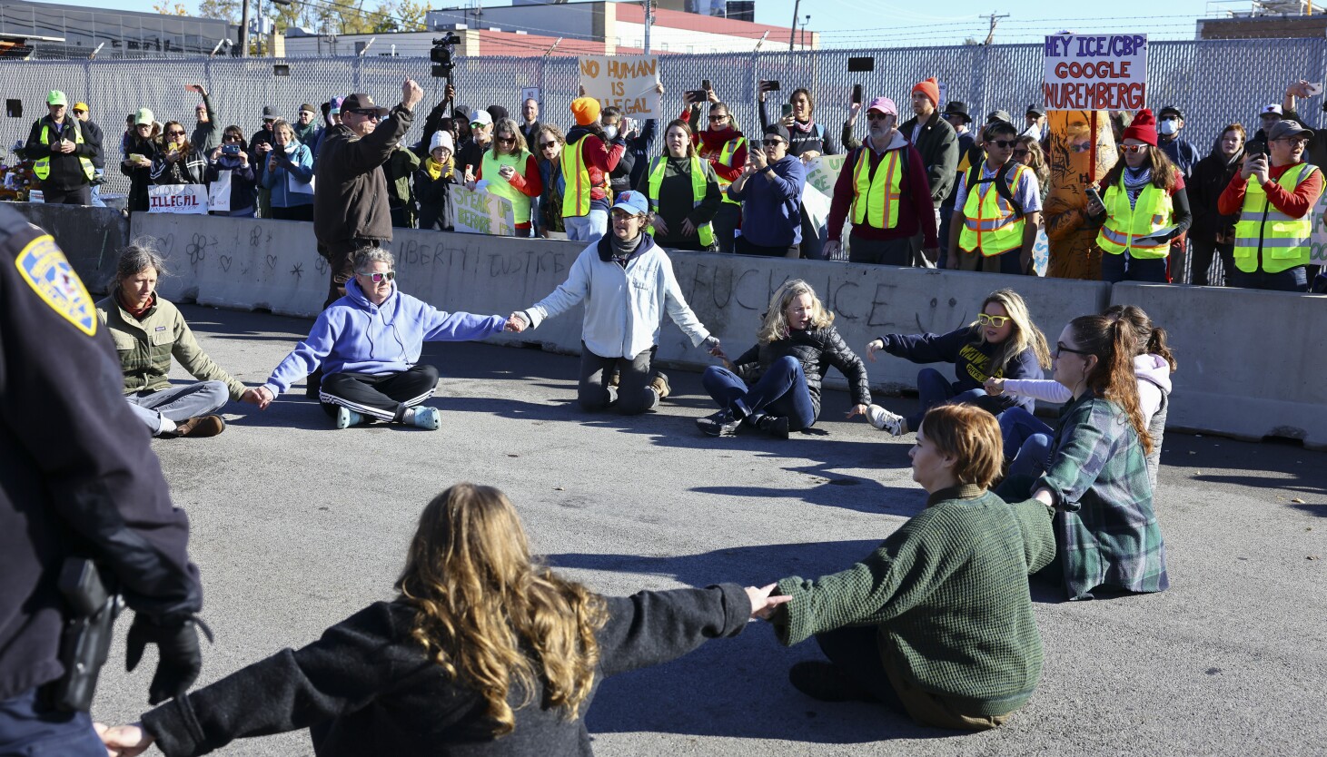 Fourteen suburban moms arrested in sit-in protest outside Broadview ICE facility
