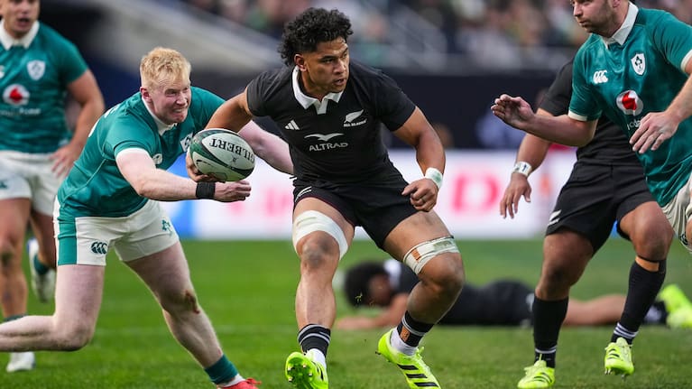 Wallace Sititi of New Zealand, New Zealand All Blacks v Ireland, All Blacks Northern Tour rugby union test match at Soldier Field, Chicago, USA on Saturday 1 November 2025.