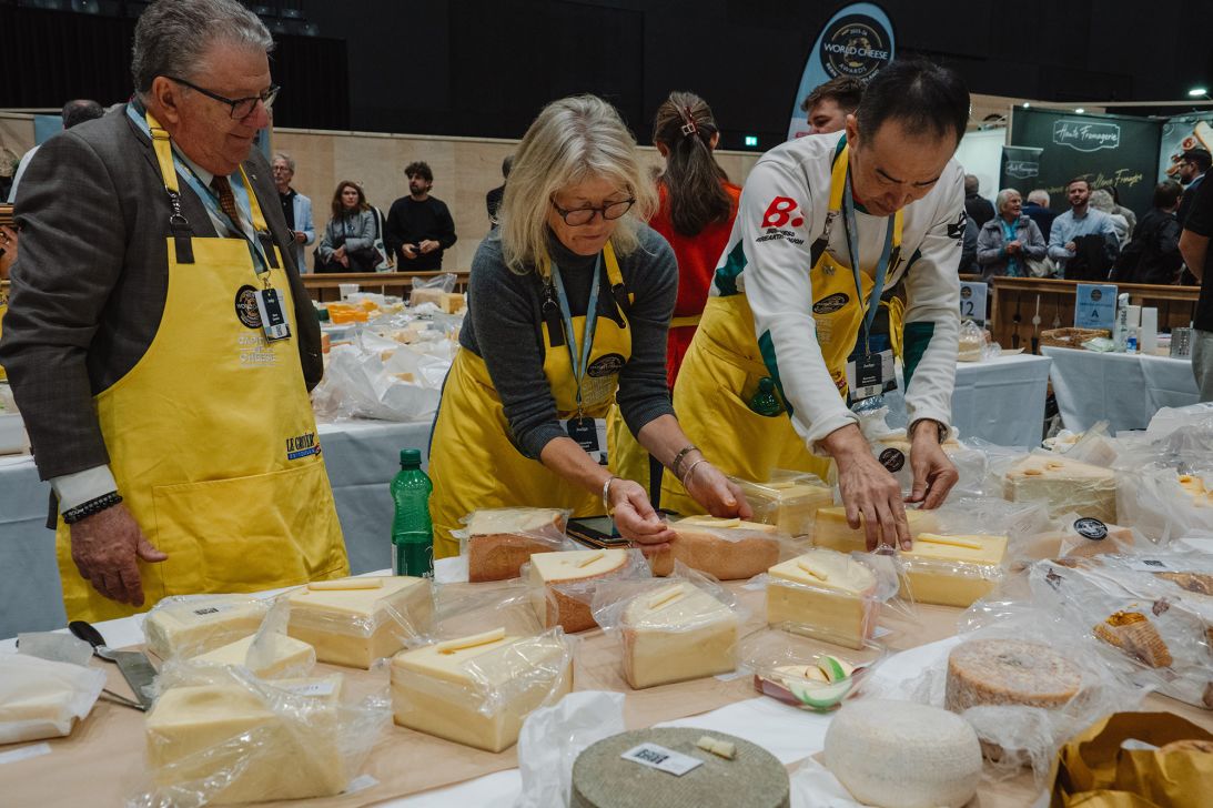More than 250 judges from all over the world judged 5,244 cheeses.