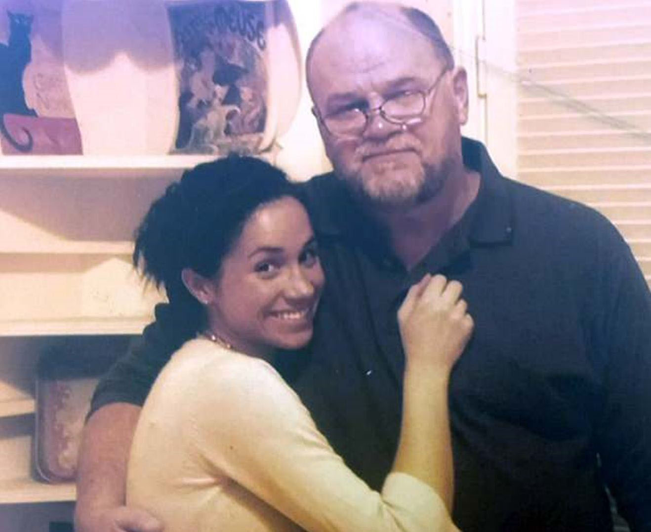 Meghan Markle with her father Thomas Markle.