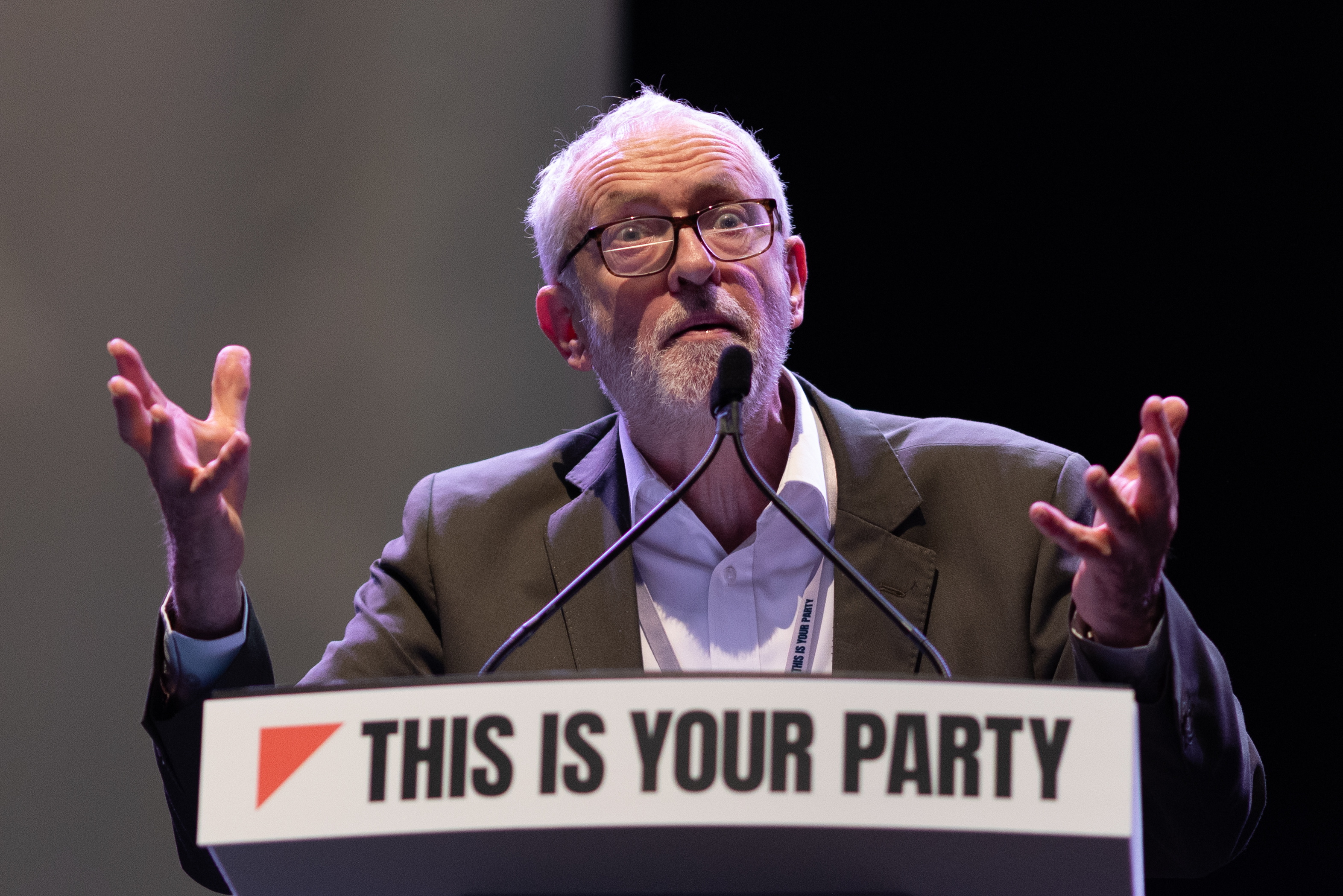 Jeremy Corbyn delivering a speech at the Your Party conference in Liverpool.