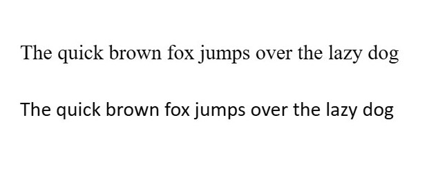 The quick brown fox jumps over the lazy dog.
