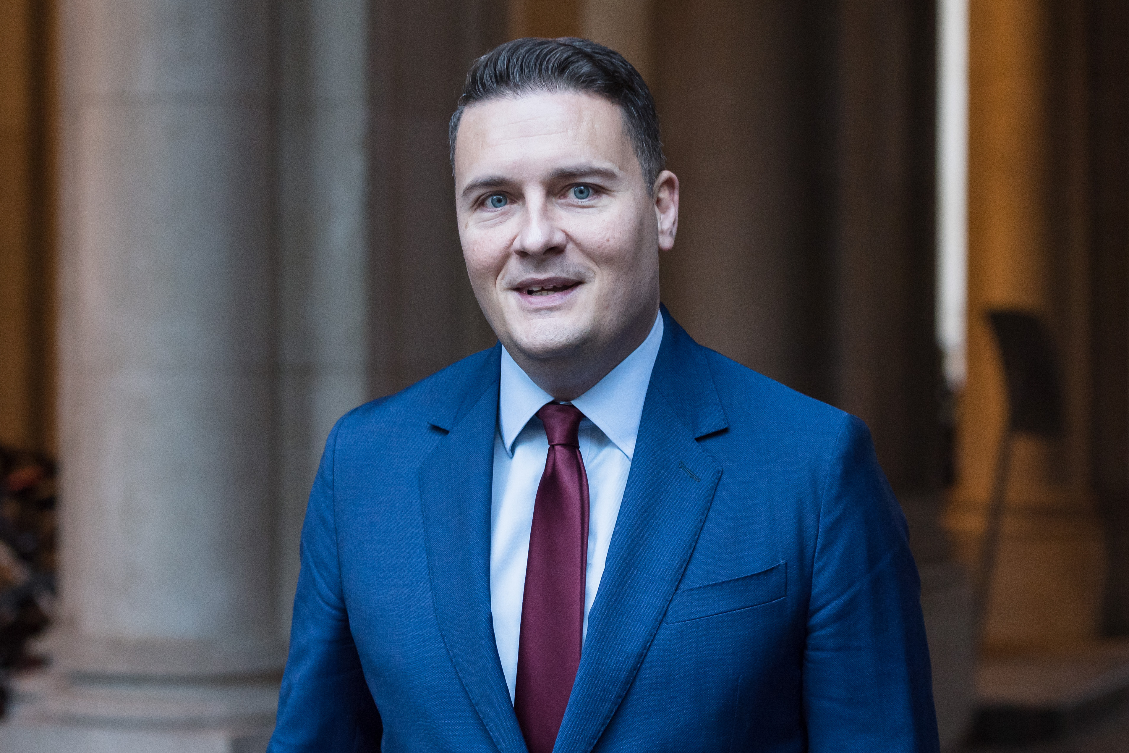 Secretary of State for Health and Social Care Wes Streeting arrives in Downing Street.