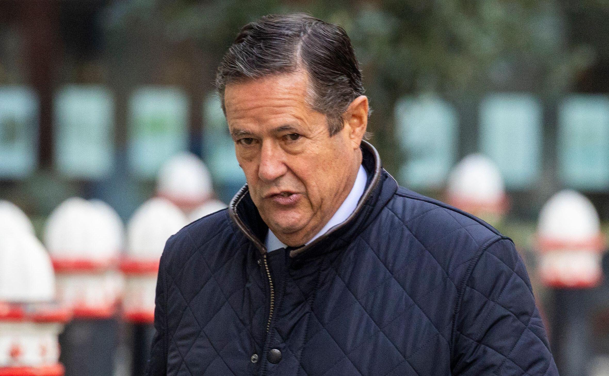 Jes Staley arriving at his trial.