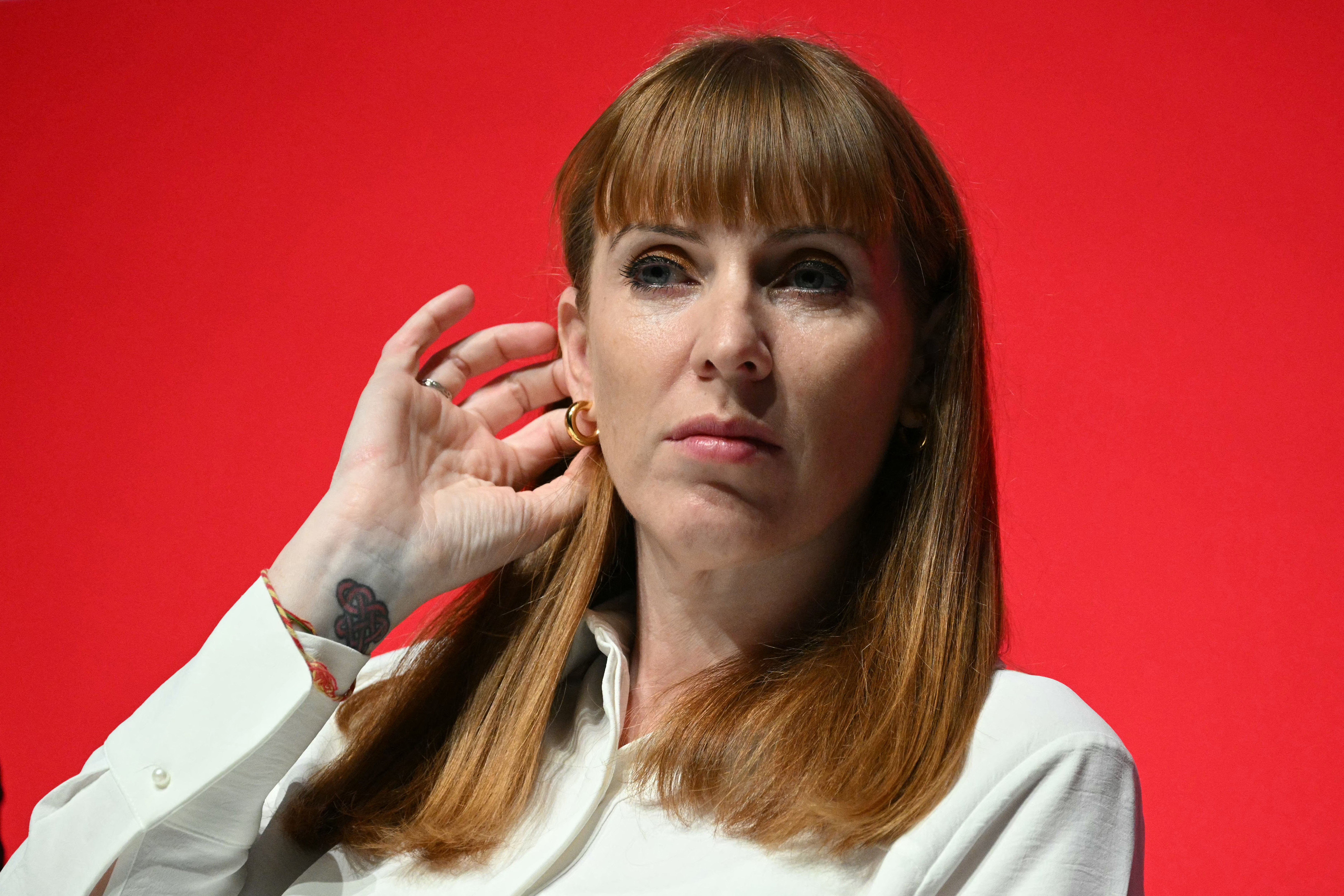 Deputy Prime Minister Angela Rayner at the Labour Party conference in Liverpool.