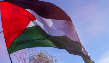 Palestinian flag raised over Belfast City Hall