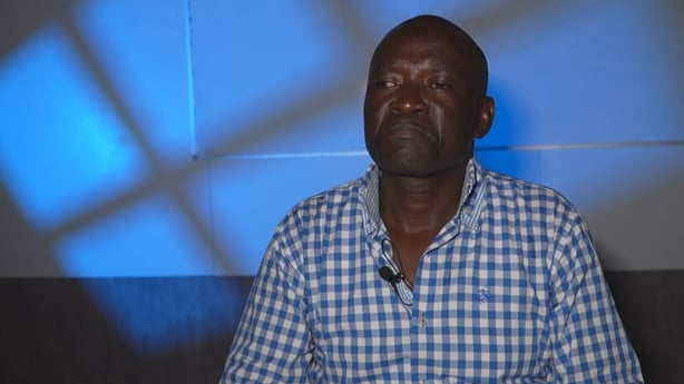 Chiutu being interviewed by RTÉ News