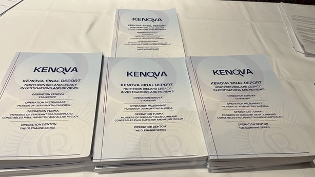 final kenova report documents on a table