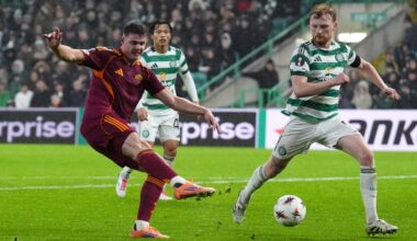 Ferguson fires brace as Roma outclass Celtic