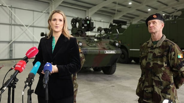 Minister for Defence Helen McEntee has outlined a €1.7 billion defence spending plan that will run until 2030.