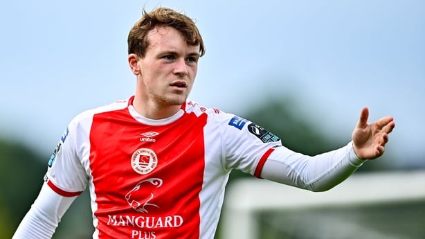 Conor Carty of St Patrick's Athletic during the SSE Airtricity Men's Premier Division match between Waterford and St Patrick's Athletic at Regional Sports Centre in Waterford.
