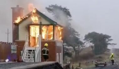 Volunteers vow to rebuild signal cabin damaged in blaze