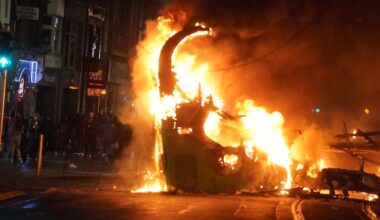 Woman who set bus on fire during Dublin riots jailed