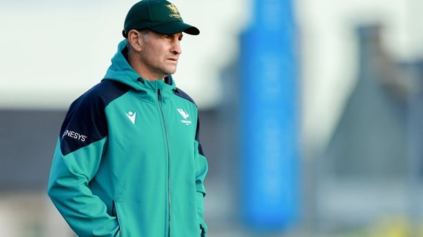 27 September 2025; Connacht Senior assistant coach Rod Seib before the United Rugby Championship match between Connacht and Benetton Treviso at Dexcom Stadium in Galway. Photo by Thomas Flinkow/Sportsfile