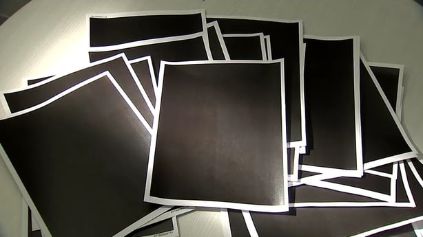 An images shows redacted Jeffrey Epstein files released by the US Department of Justice