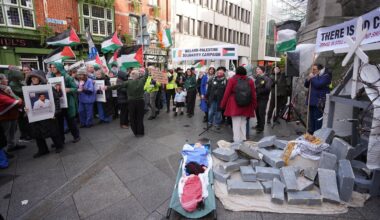 Dublin nativity scene recreated 'in solidarity with Gaza'